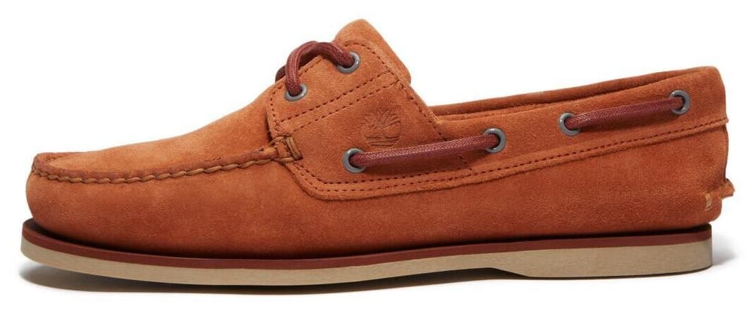 کفش لوفر مردانه Timberland Classic Boat Shoe نارنجی سوئدی کفش لوفر مردانه Timberland Classic Boat Shoe نارنجی سوئدی