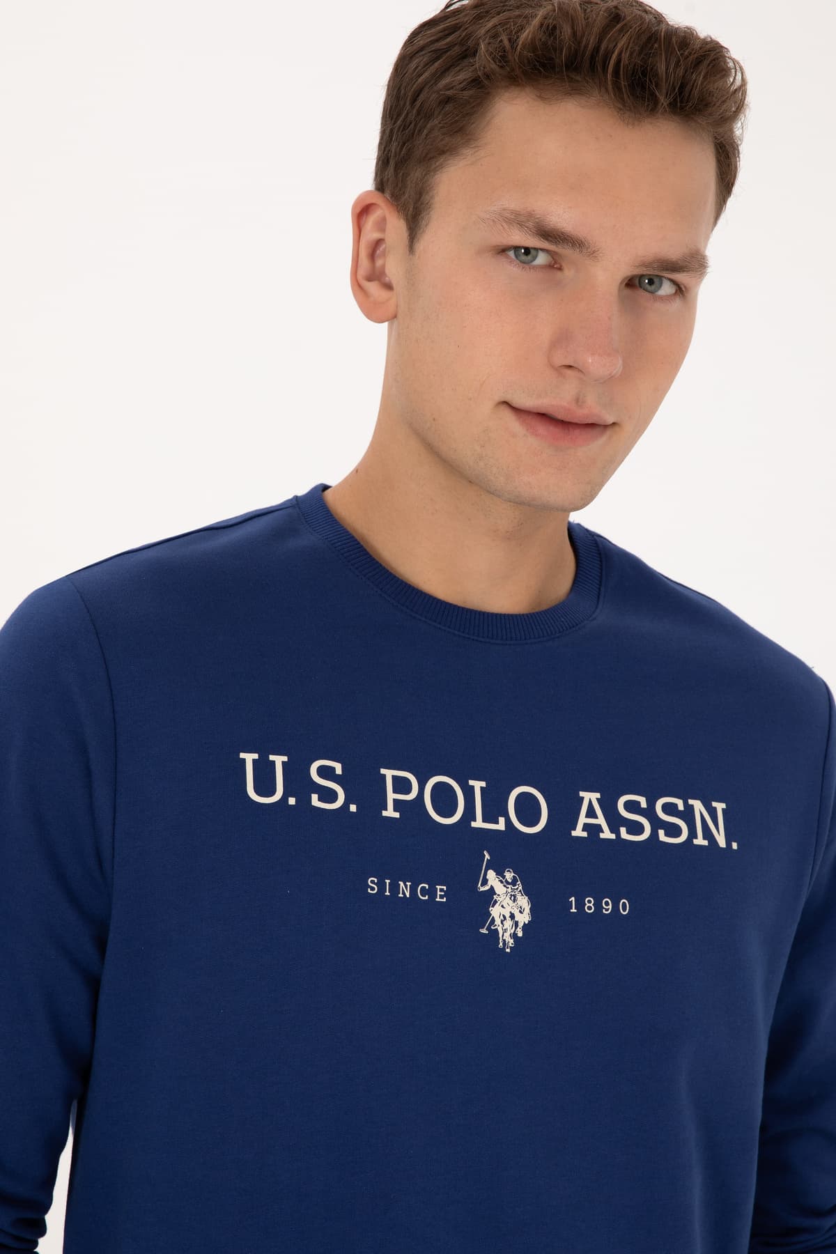 سوئیشرت مردانه U.S. Polo Assn. فیت معمولی یقه گرد نیلی نازک مدل 50313743-VR028 سوئیشرت مردانه U.S. Polo Assn. فیت معمولی یقه گرد نیلی نازک مدل 50313743-VR028