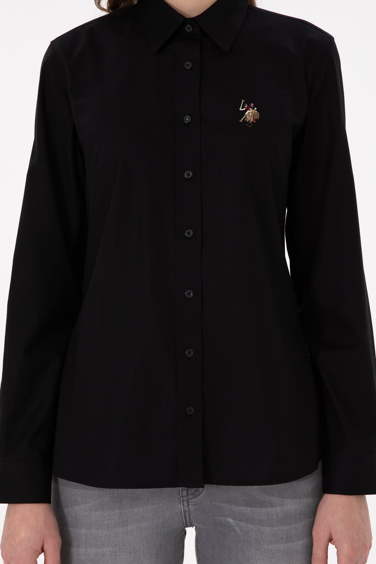 پیراهن زنانه U.S. Polo Assn. مشکی آستین بلند بیسیک مدل 50295710-VR046 پیراهن زنانه U.S. Polo Assn. مشکی آستین بلند بیسیک مدل 50295710-VR046