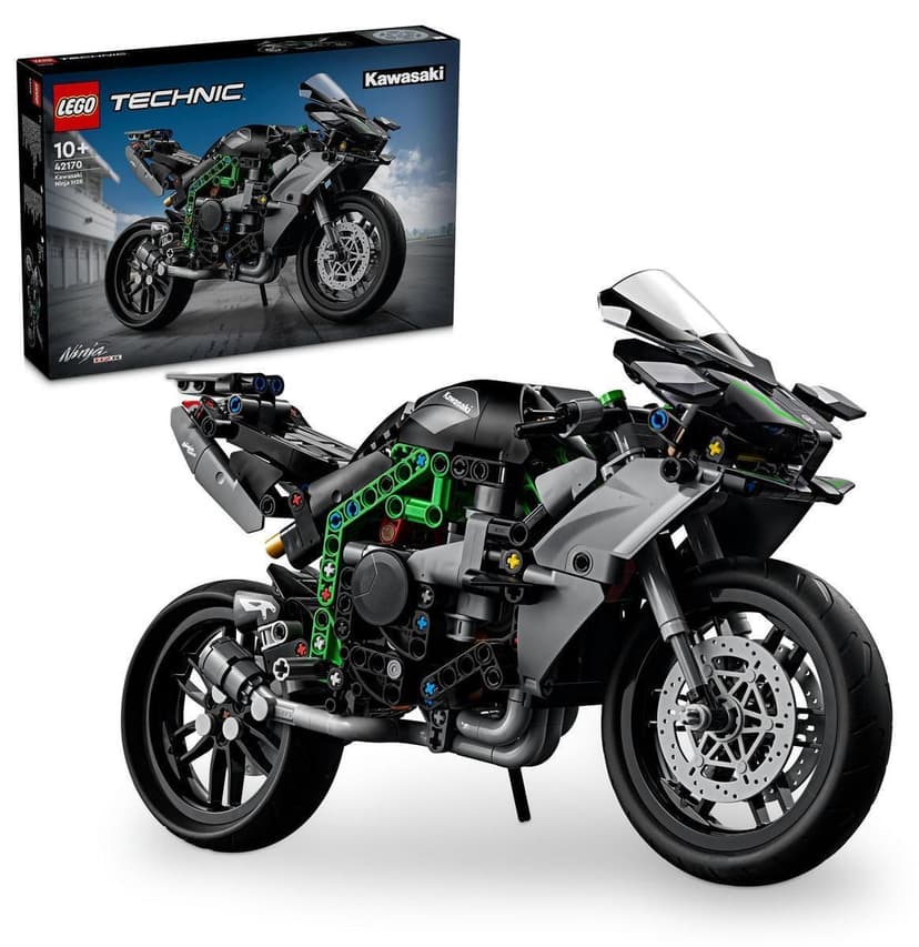 لگو Technic موتورسیکلت Kawasaki Ninja H2R مدل 42170 با 643 قطعه لگو Technic موتورسیکلت Kawasaki Ninja H2R مدل 42170 با 643 قطعه