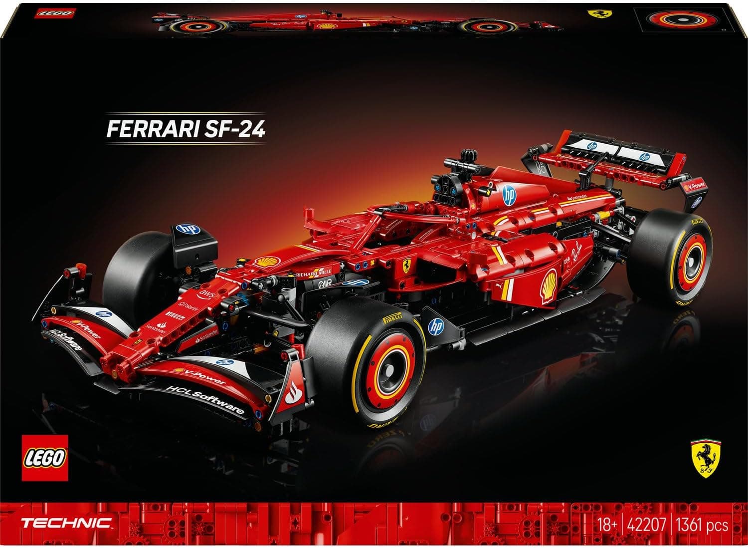 لگو Technic Ferrari SF ماشین فرمول ۱ –24 مدل 42207 لگو Technic Ferrari SF ماشین فرمول ۱ –24 مدل 42207