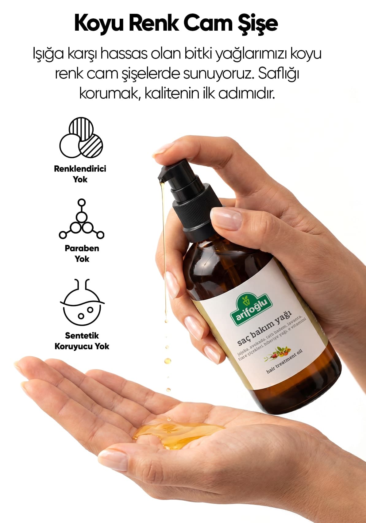 روغن مو Arifoğlu رزماری و آرگان ضد ریزش و تسریع رشد 100 ml روغن مو Arifoğlu رزماری و آرگان ضد ریزش و تسریع رشد 100 ml