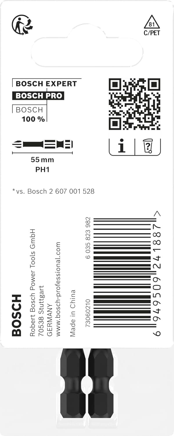 بیت پیچگوشتی ضربهای Bosch PRO 2x فیلیپس 120 x 50 mm بیت پیچگوشتی ضربهای Bosch PRO 2x فیلیپس 120 x 50 mm