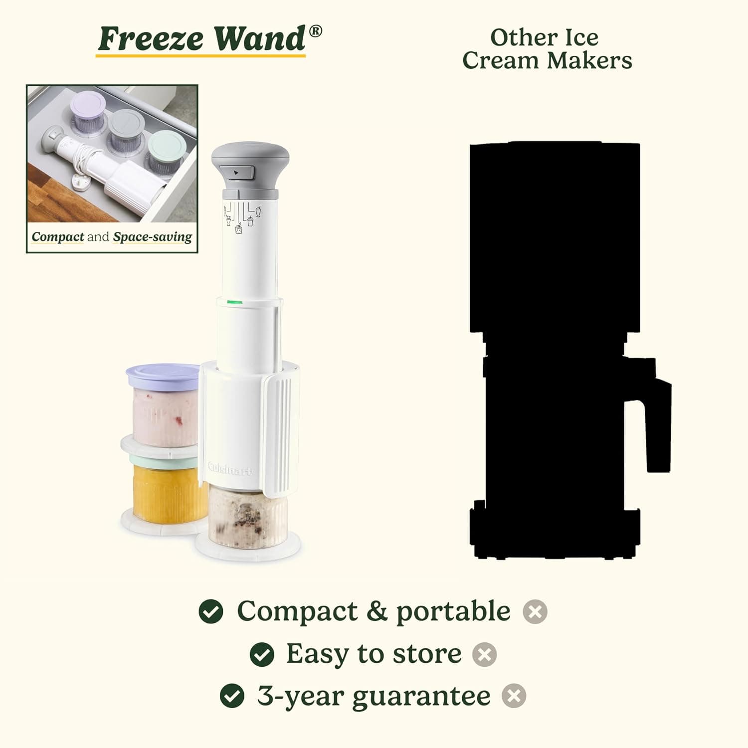 دستگاه بستنیساز CUISINART مدل Fast Freeze دستگاه بستنیساز CUISINART مدل Fast Freeze