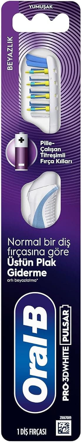 مسواک باتریدار Oral-B Pro-3DWhite Pulsar با برس متوسط مسواک باتریدار Oral-B Pro-3DWhite Pulsar با برس متوسط