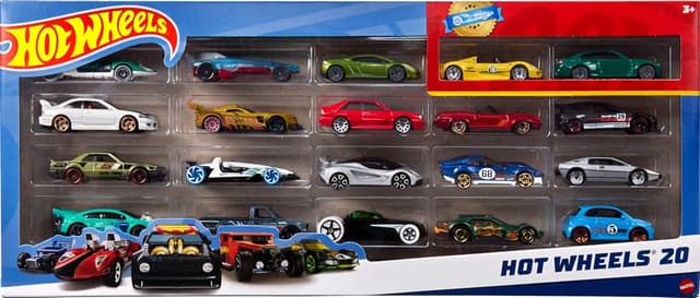 بسته هدیه ۲۰تایی ماشین اسباببازی متنوع Hot Wheels بسته هدیه ۲۰تایی ماشین اسباببازی متنوع Hot Wheels