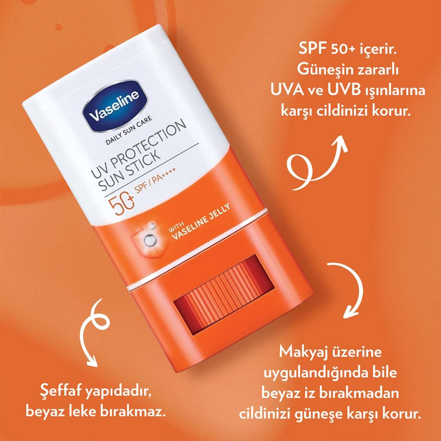 استیک ضدآفتاب Vaseline روزانه SPF 50+ 15g استیک ضدآفتاب Vaseline روزانه SPF 50+ 15g