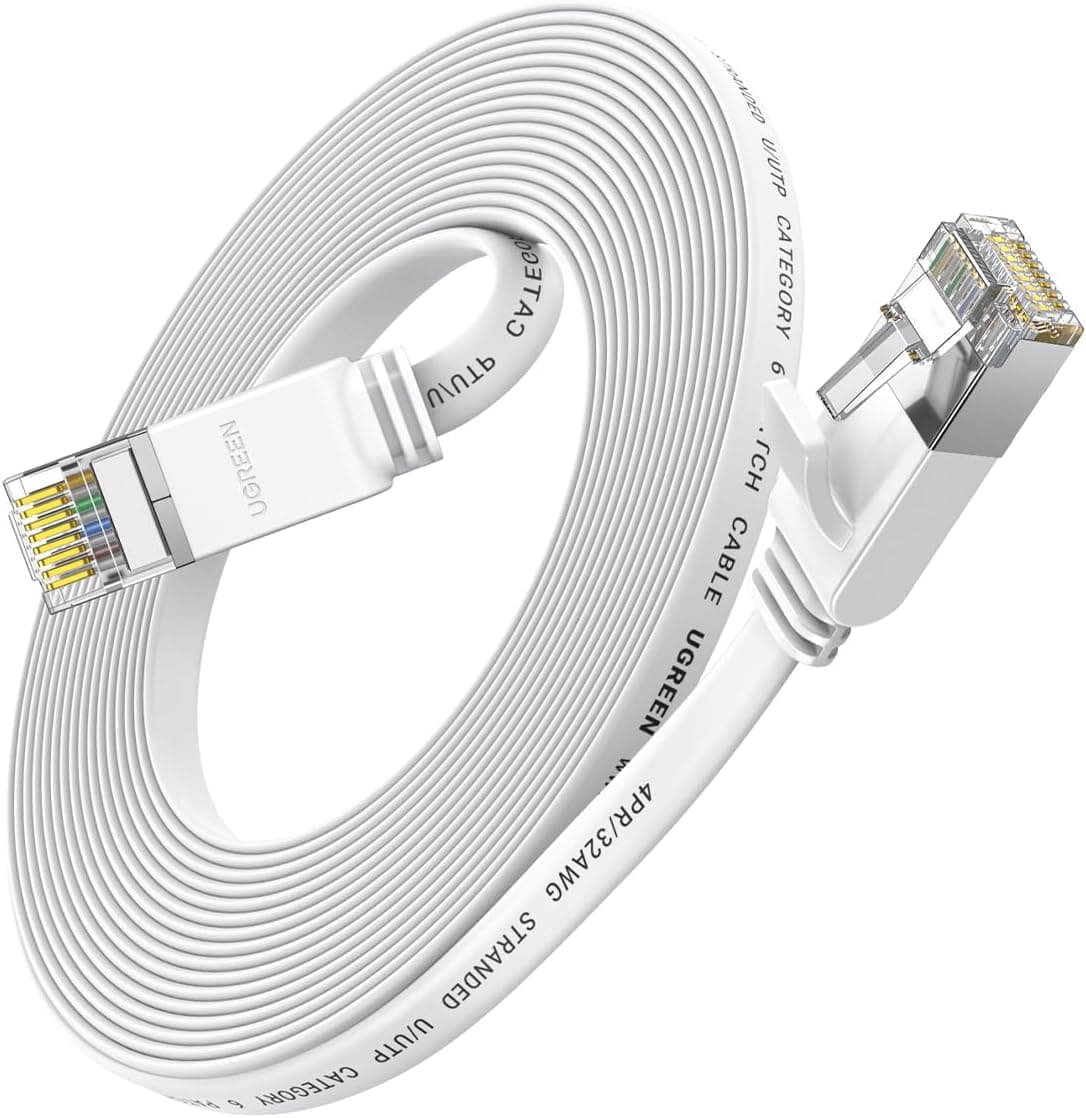کابل شبکه UGREEN تخت Cat6 با طول 10M و سرعت 5Gbps RJ45 کابل شبکه UGREEN تخت Cat6 با طول 10M و سرعت 5Gbps RJ45