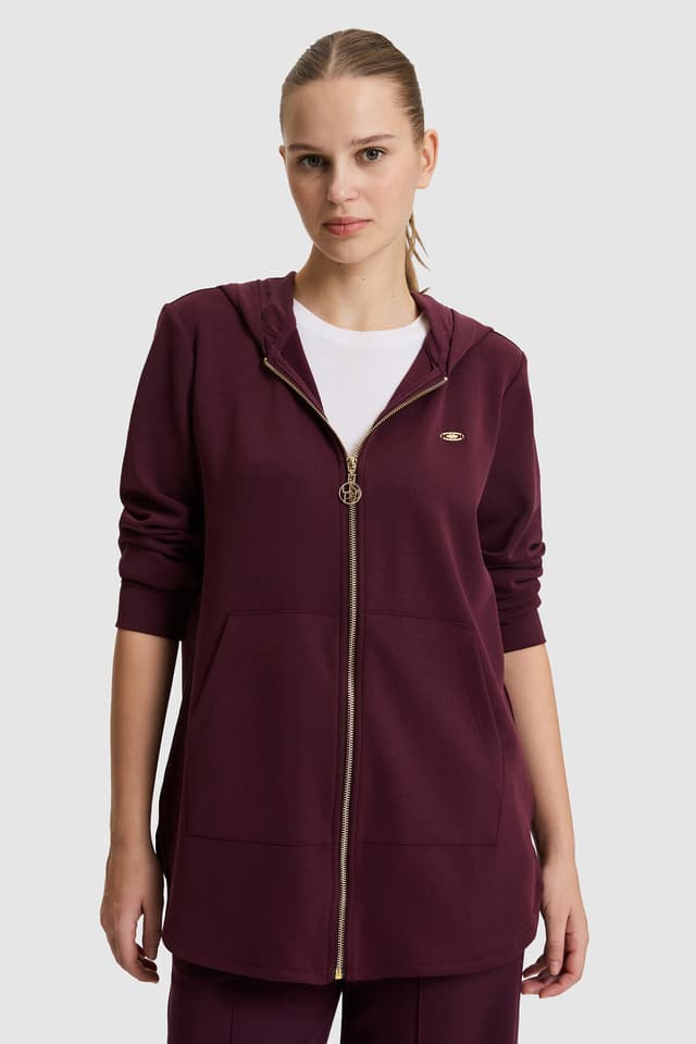 سوئیشرت زنانه U.S. Polo Assn. زرشکی مدل 50326767-VR180 سوئیشرت زنانه U.S. Polo Assn. زرشکی مدل 50326767-VR180