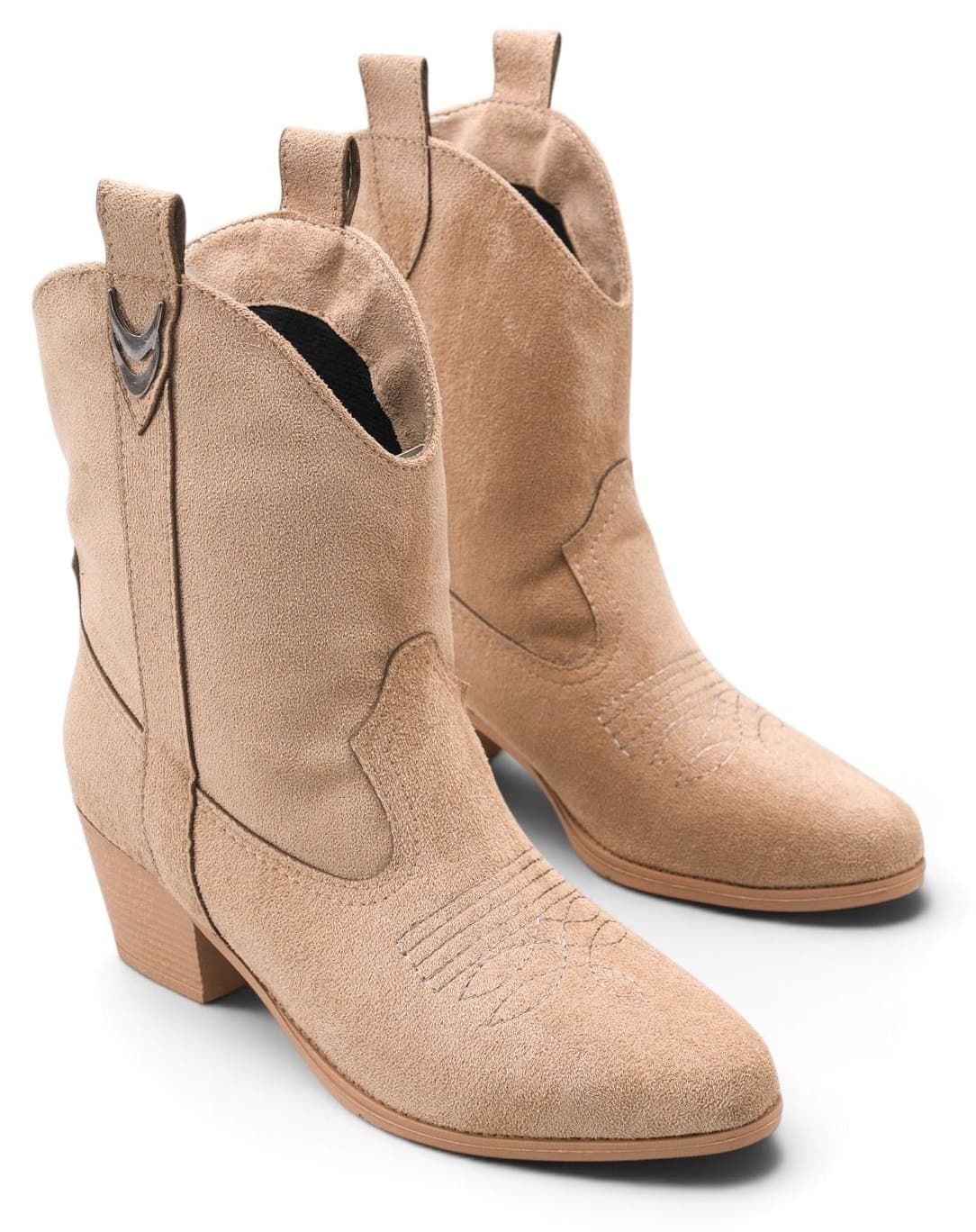 بوت کابوی زنانه GOFFSHOES ساق کوتاه مدل Grant میلی بوت کابوی زنانه GOFFSHOES ساق کوتاه مدل Grant میلی