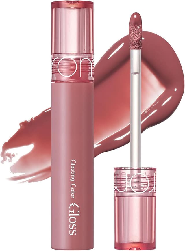 برق لب rom&nd Glasting Color Gloss مدل 03 ROSE FINCH برق لب rom&nd Glasting Color Gloss مدل 03 ROSE FINCH