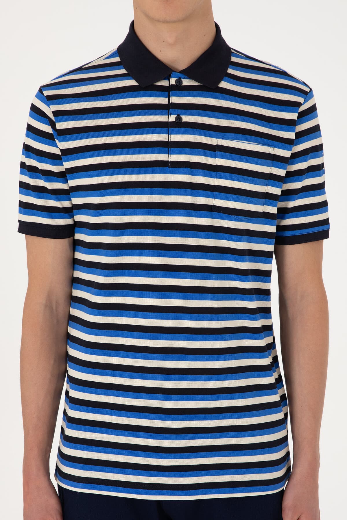 تیشرت مردانه U.S. Polo Assn. فیت معمولی لاجوردی راهراه مدل 50306794-VR033 تیشرت مردانه U.S. Polo Assn. فیت معمولی لاجوردی راهراه مدل 50306794-VR033