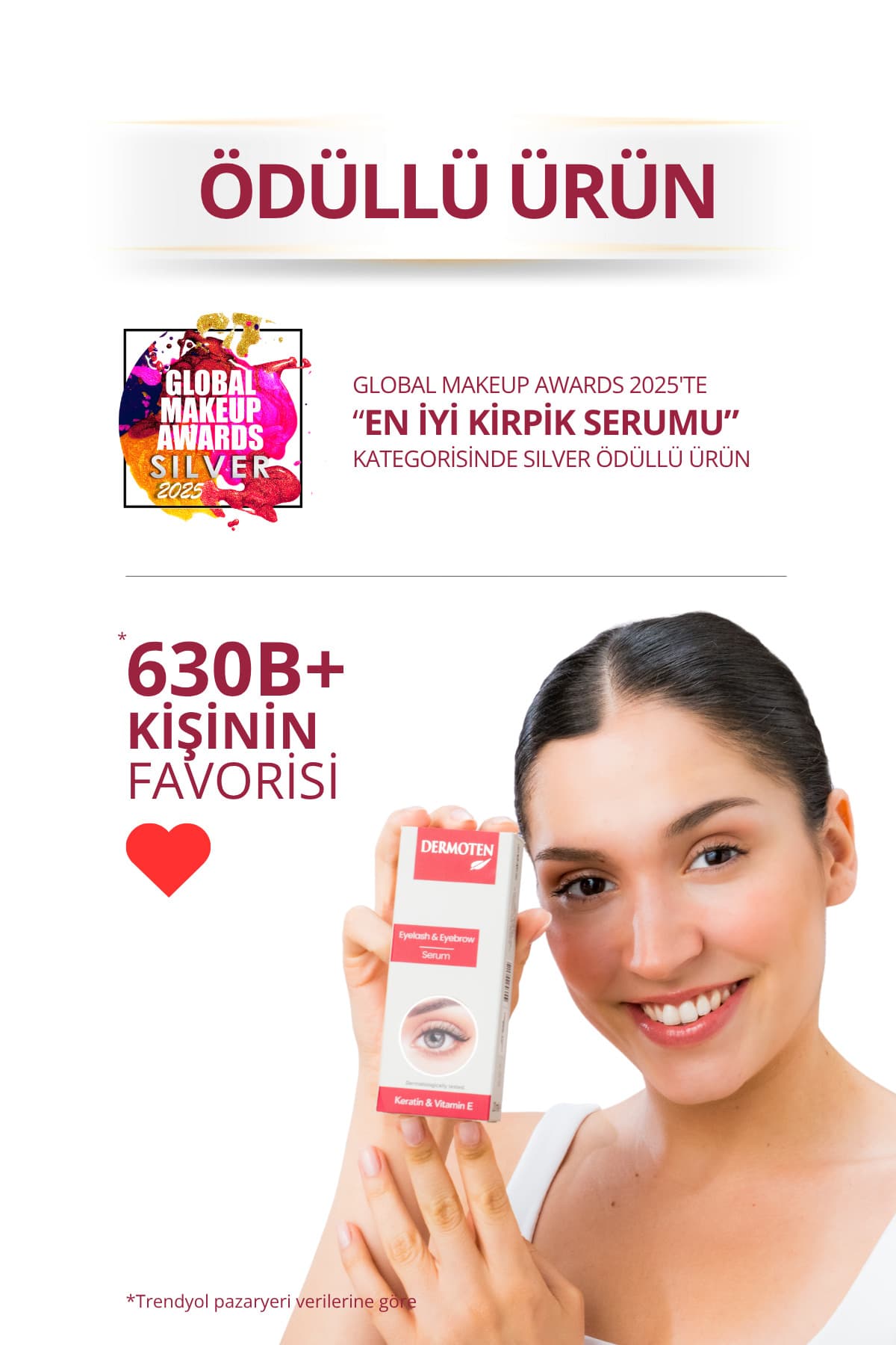 سرم تقویتکننده ابرو و مژه Dermoten با فرمول ۹۸٪ طبیعی حاوی کراتین و ویتامین E 20 ml سرم تقویتکننده ابرو و مژه Dermoten با فرمول ۹۸٪ طبیعی حاوی کراتین و ویتامین E 20 ml