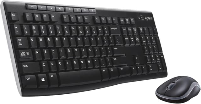 ست کیبورد و ماوس بیسیم Logitech مدل MK270 مشکی با چیدمان ترکی Q ست کیبورد و ماوس بیسیم Logitech مدل MK270 مشکی با چیدمان ترکی Q