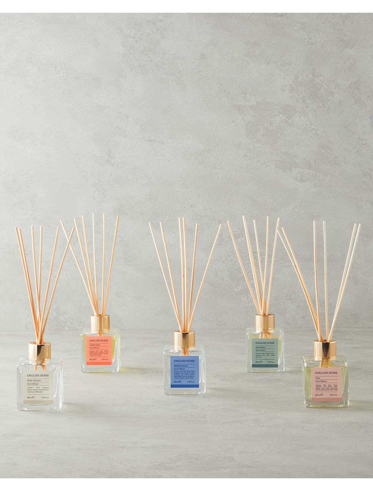 خوشبوکننده هوای اتاق English Home با چوبهای معطر Pure 100 ml خوشبوکننده هوای اتاق English Home با چوبهای معطر Pure 100 ml