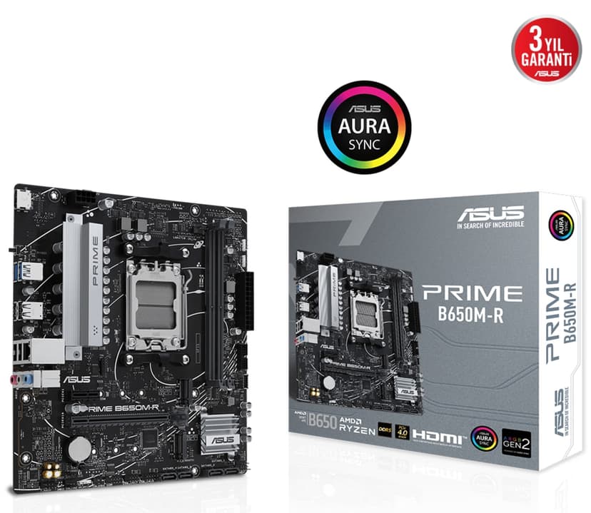 مادربرد ASUS Prime B650M-R سوکت AM5 با حافظه DDR5 و فرم فکتور mATX مادربرد ASUS Prime B650M-R سوکت AM5 با حافظه DDR5 و فرم فکتور mATX
