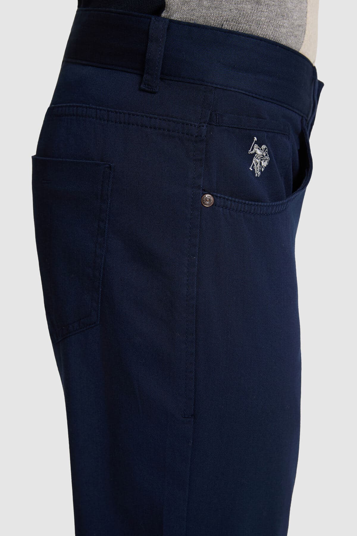شلوار مردانه U.S. Polo Assn. کانواس سرمهای مدل 50326128-VR033 شلوار مردانه U.S. Polo Assn. کانواس سرمهای مدل 50326128-VR033