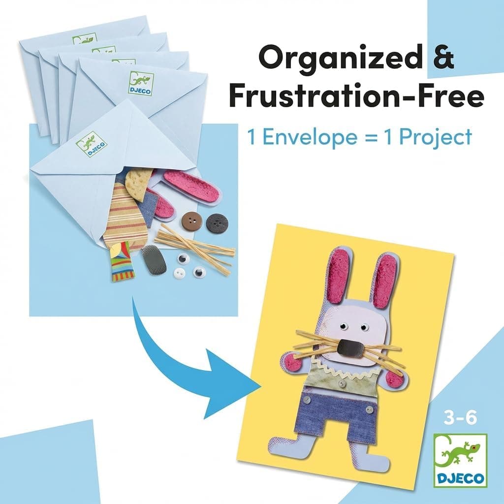 کاردستی کلاژ کاغذی Djeco Collages For Little Ones کاردستی کلاژ کاغذی Djeco Collages For Little Ones