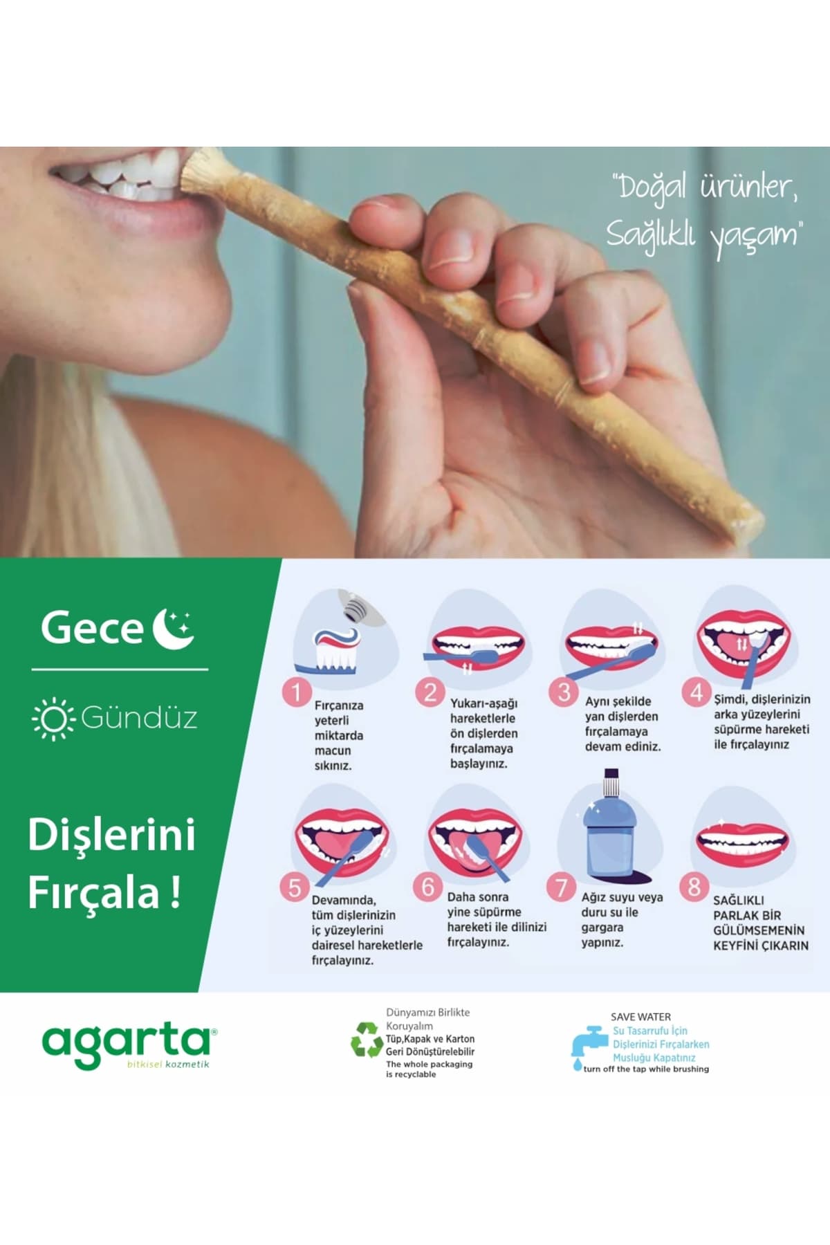 خمیردندان طبیعی حاوی عصاره مسواک Agarta 100 ml خمیردندان طبیعی حاوی عصاره مسواک Agarta 100 ml