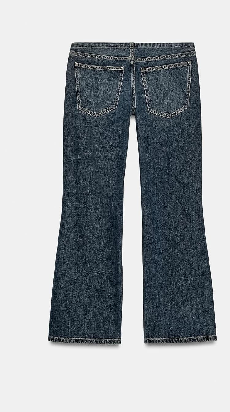 شلوار جین زنانه Zara TRF کمر پایین آبی سایز 40 شلوار جین زنانه Zara TRF کمر پایین آبی سایز 40