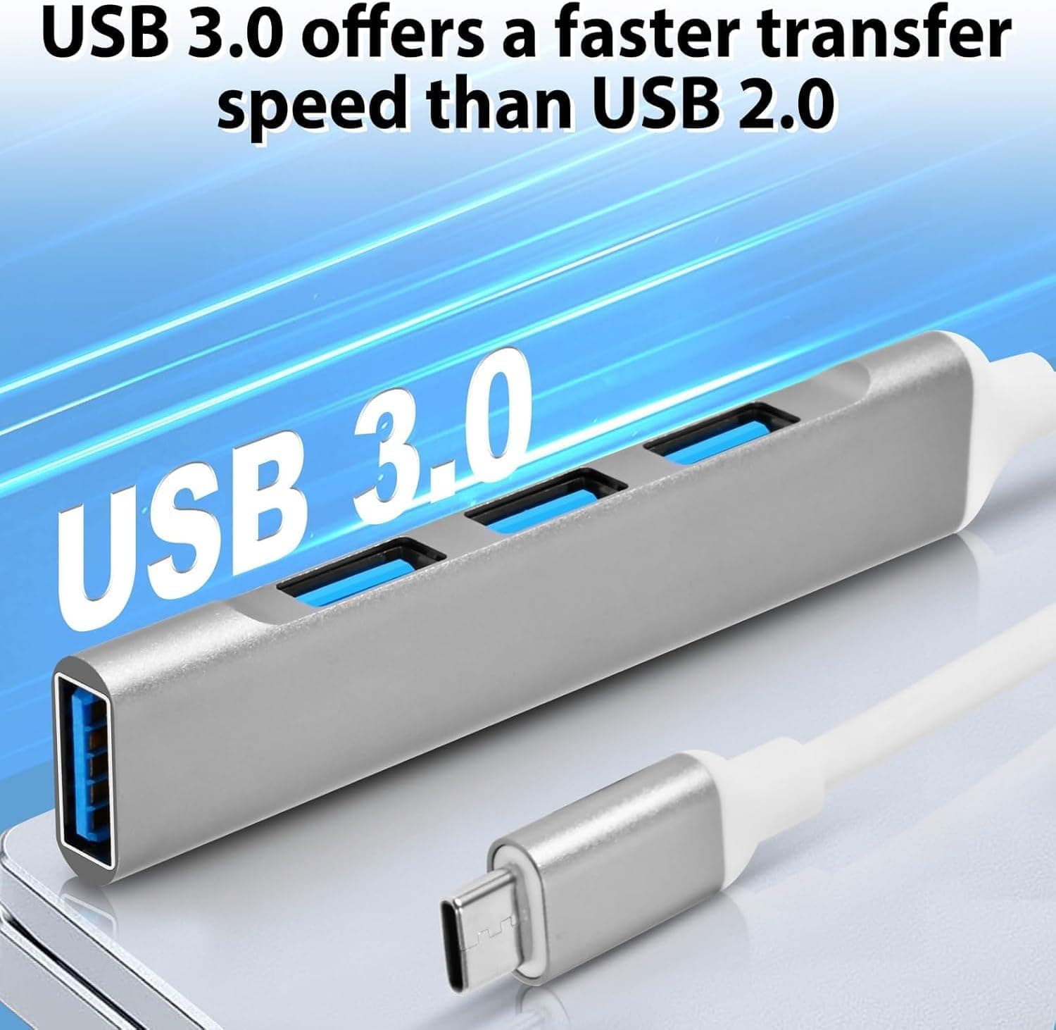 هاب مبدل Type-C به USB 4 پورت BADATrend هاب مبدل Type-C به USB 4 پورت BADATrend