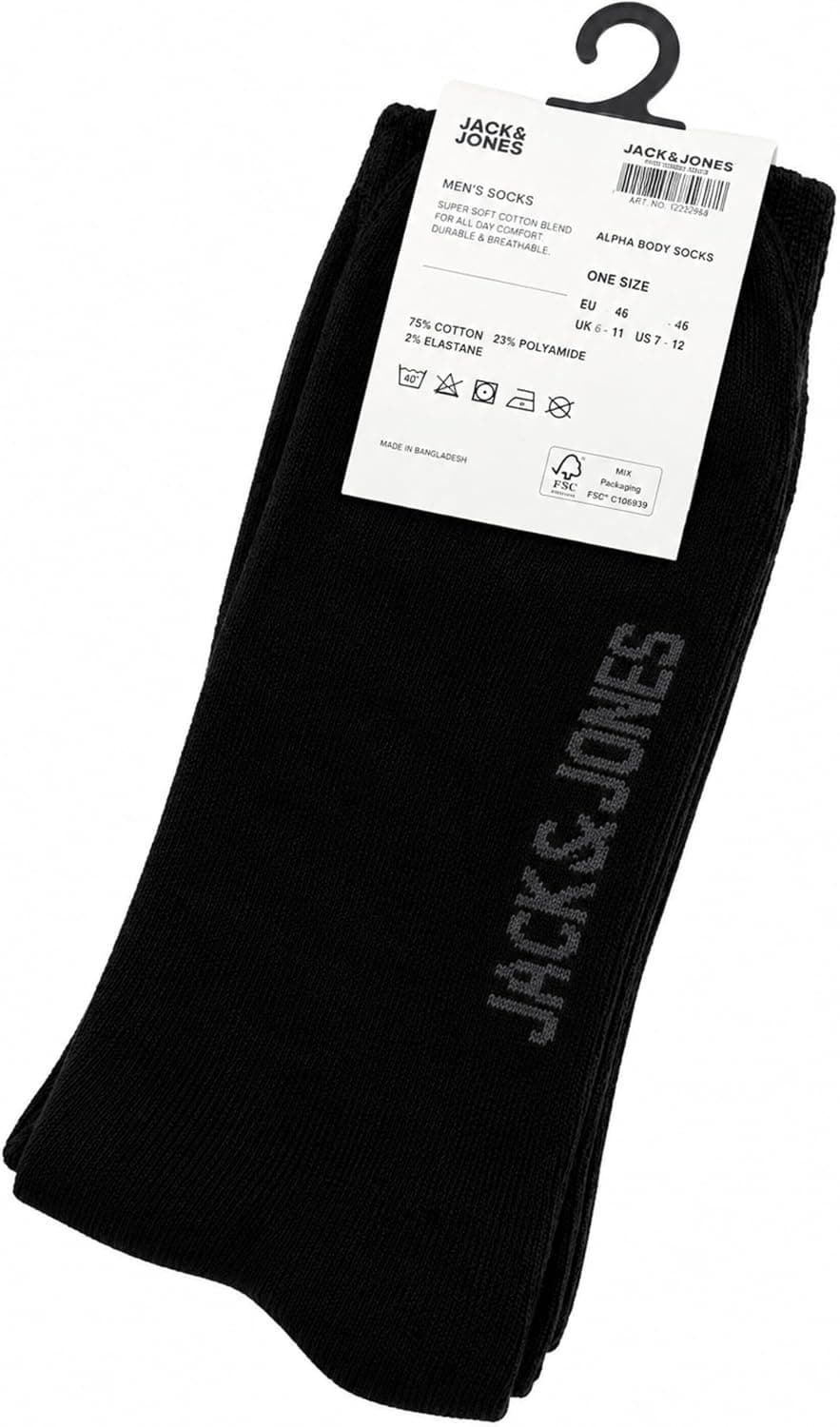 جوراب مردانه JACK & JONES مدل Basic تکی جوراب مردانه JACK & JONES مدل Basic تکی