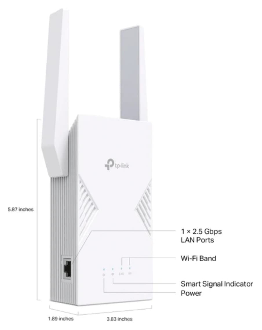 توسعهدهنده برد Tp-Link Wi-Fi 7 دوباند BE3600 پورت اترنت 2.5G مدل RE235BE توسعهدهنده برد Tp-Link Wi-Fi 7 دوباند BE3600 پورت اترنت 2.5G مدل RE235BE