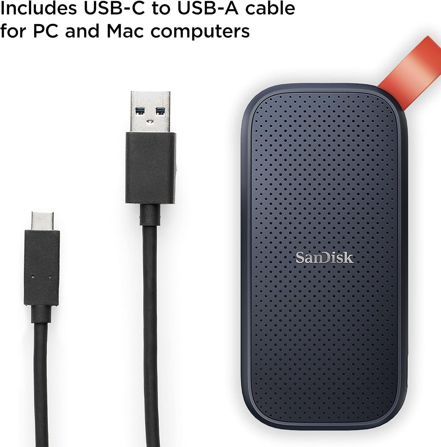 درایو SSD قابل حمل SanDisk ظرفیت 1TB با سرعت انتقال تا 800MB/s، USB-C و USB 3.2 Gen 2 مدل SDSSDE30-1T00-G26 درایو SSD قابل حمل SanDisk ظرفیت 1TB با سرعت انتقال تا 800MB/s، USB-C و USB 3.2 Gen 2 مدل SDSSDE30-1T00-G26