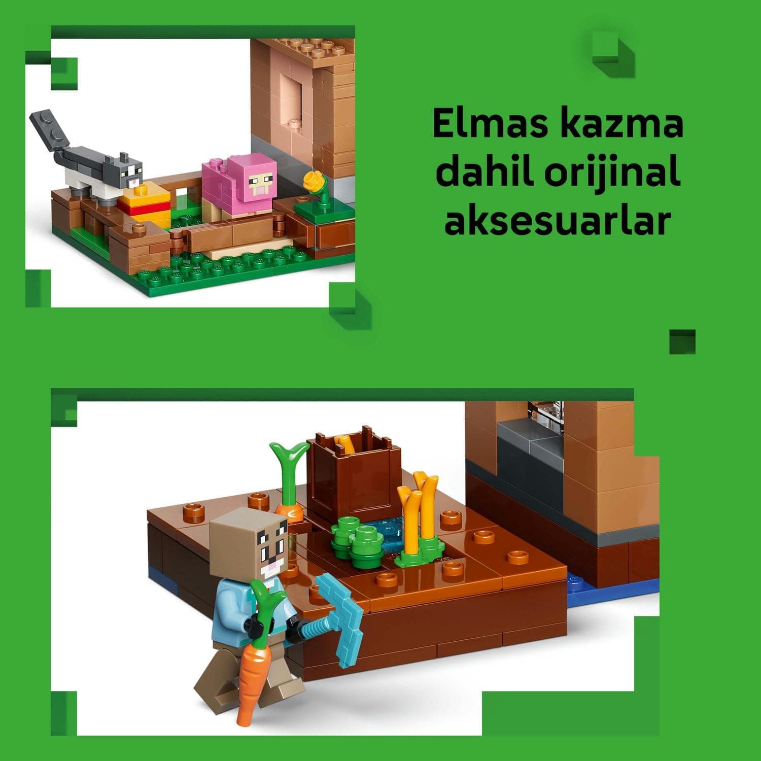 لگو Minecraft حمله Evoker به روستا مدل 21596 لگو Minecraft حمله Evoker به روستا مدل 21596