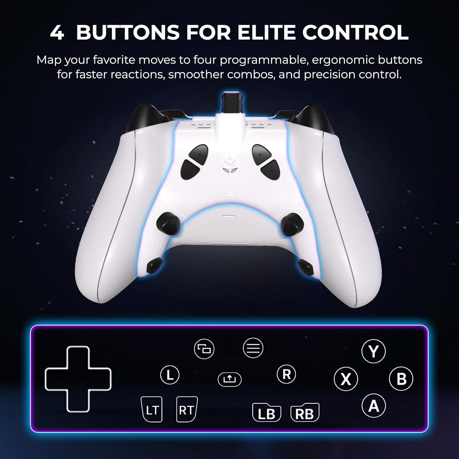 کنترلر سیمی Collective Minds برای Xbox Series و Xbox One مدل Universal Strike Pack Eliminator کنترلر سیمی Collective Minds برای Xbox Series و Xbox One مدل Universal Strike Pack Eliminator