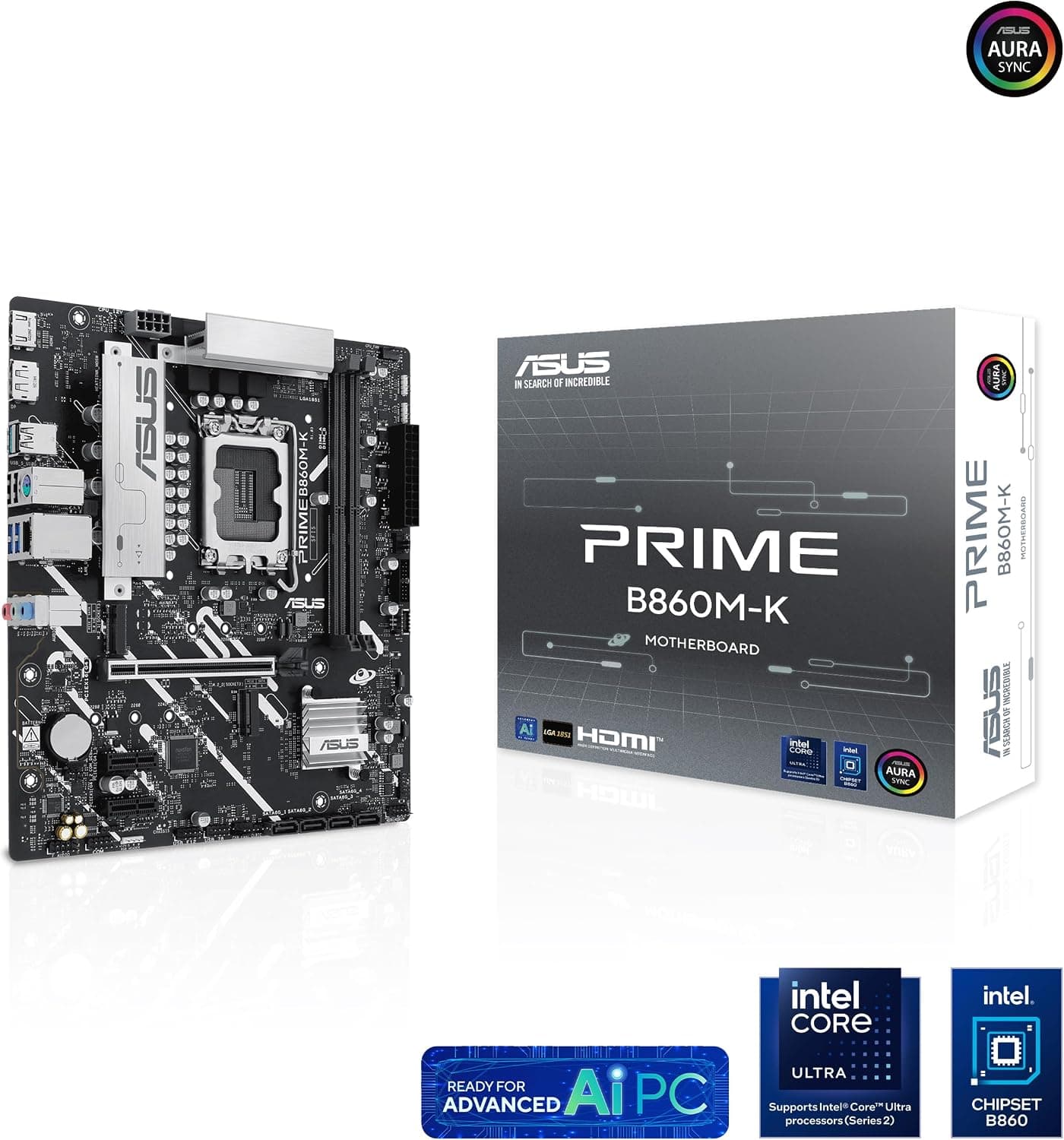 مادربرد ATX ASUS سوکت Intel LGA 1851 مدل PRIME B860M-K مادربرد ATX ASUS سوکت Intel LGA 1851 مدل PRIME B860M-K