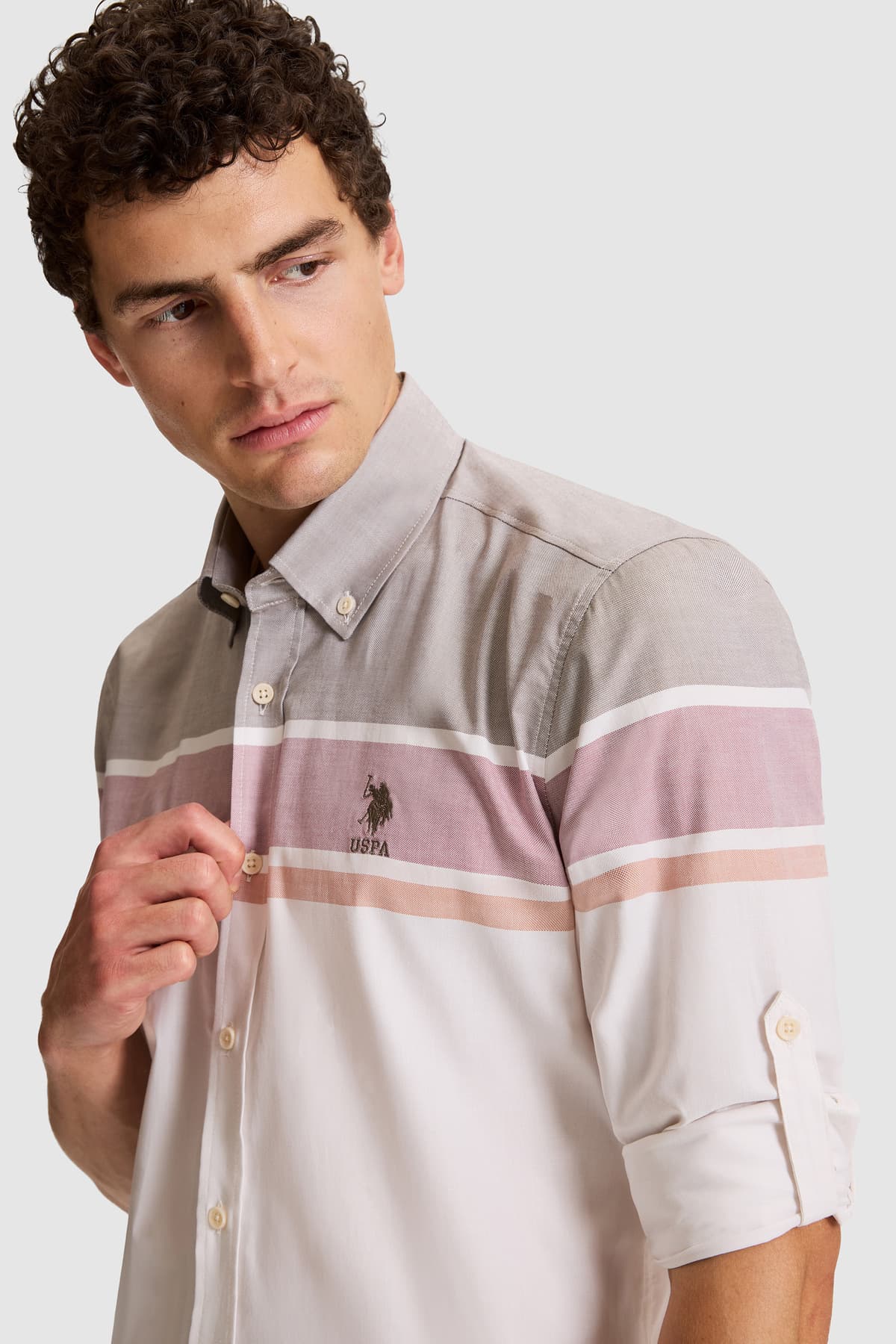 پیراهن آستینبلند مردانه U.S. Polo Assn. رنگ نارگیلی مدل 50322213-VR153 پیراهن آستینبلند مردانه U.S. Polo Assn. رنگ نارگیلی مدل 50322213-VR153