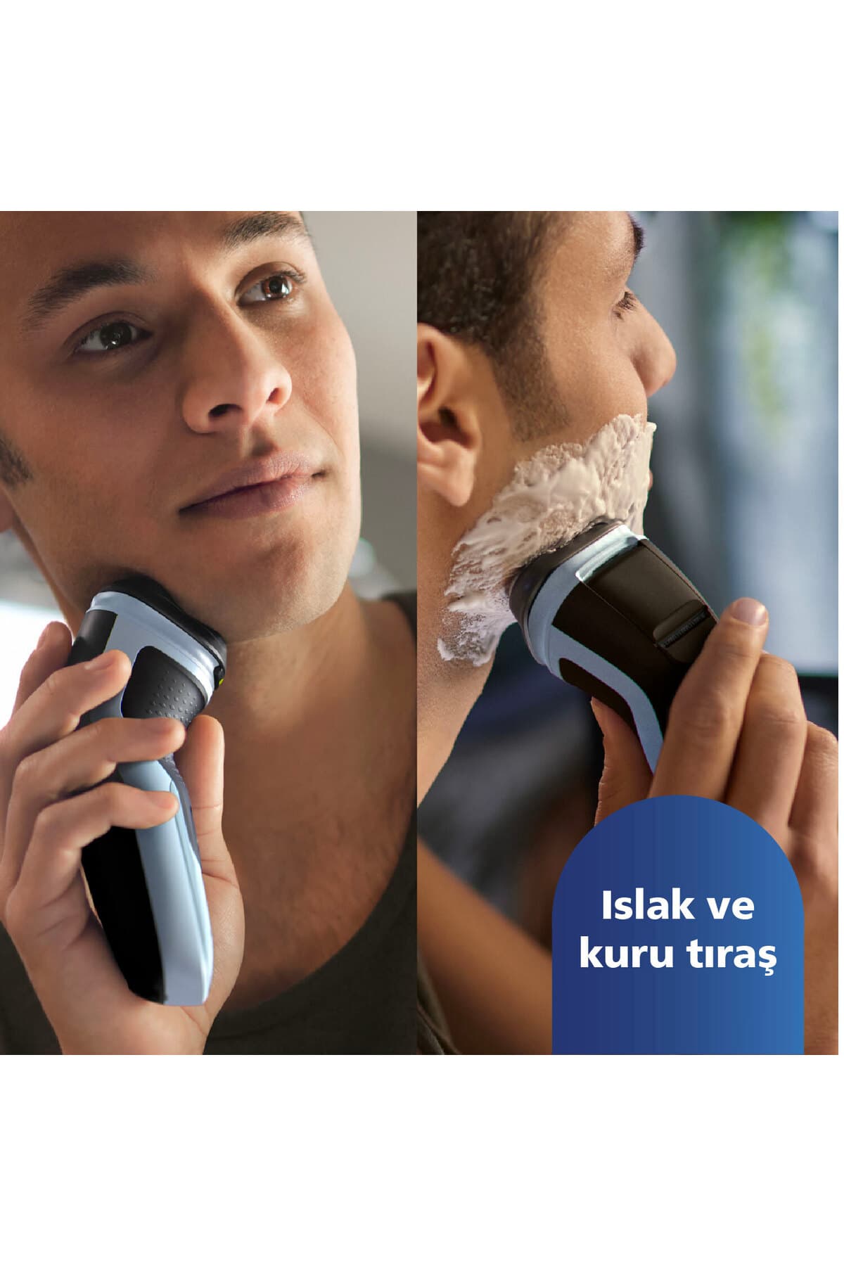 ریشتراش Philips سری 3000X خشک و مرطوب، سری چرخان در ۳ جهت، خطزن دقیق مدل X3063/00 ریشتراش Philips سری 3000X خشک و مرطوب، سری چرخان در ۳ جهت، خطزن دقیق مدل X3063/00