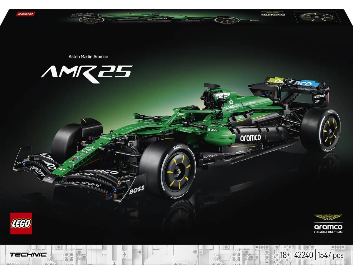 لگو 42240 Technic ماشین Aston Martin Aramco AMR25 F1 لگو 42240 Technic ماشین Aston Martin Aramco AMR25 F1