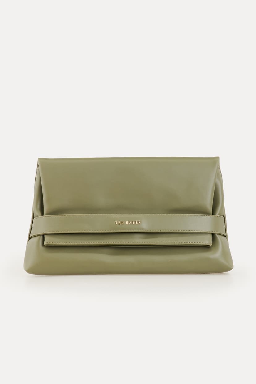 کیف دستی زنانه Ted Baker خاکی با جزئیات کمربندی چرم ساده کیف دستی زنانه Ted Baker خاکی با جزئیات کمربندی چرم ساده