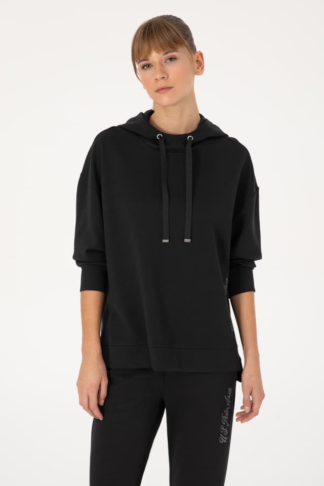 سویشرت زنانه U.S. Polo Assn. کلاهدار مشکی مخلوط مدال مدل 50313561-VR046 سویشرت زنانه U.S. Polo Assn. کلاهدار مشکی مخلوط مدال مدل 50313561-VR046