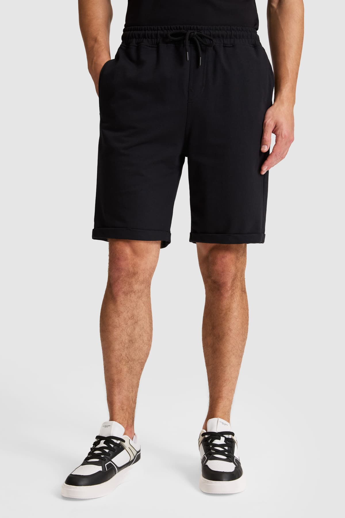 شورت مردانه U.S. Polo Assn. مشکی بافتنی مدل 50327211-VR046 شورت مردانه U.S. Polo Assn. مشکی بافتنی مدل 50327211-VR046
