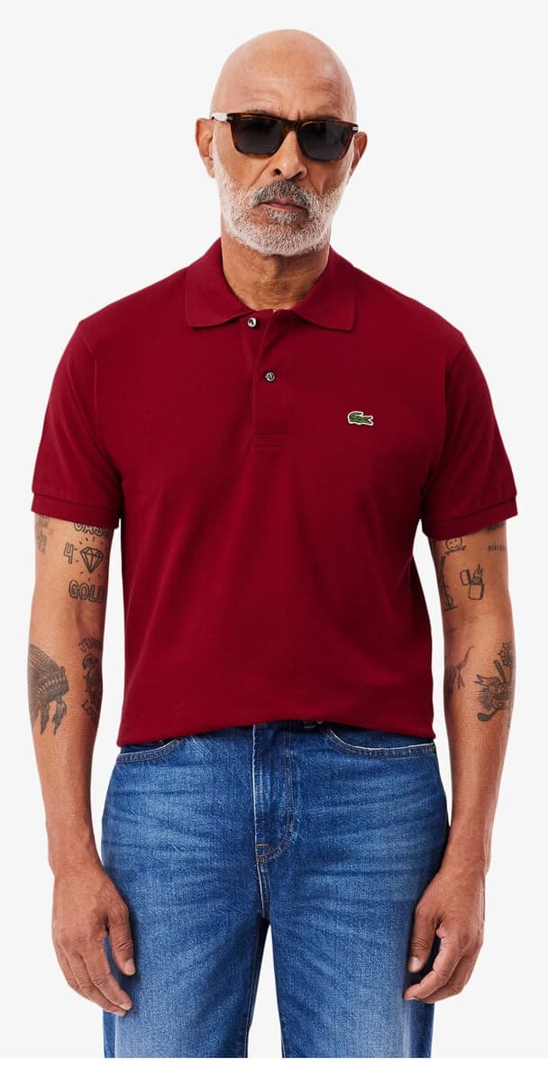 پولوشرت مردانه Lacoste کلاسیک فیت زرشکی مدل L.12.12 پولوشرت مردانه Lacoste کلاسیک فیت زرشکی مدل L.12.12