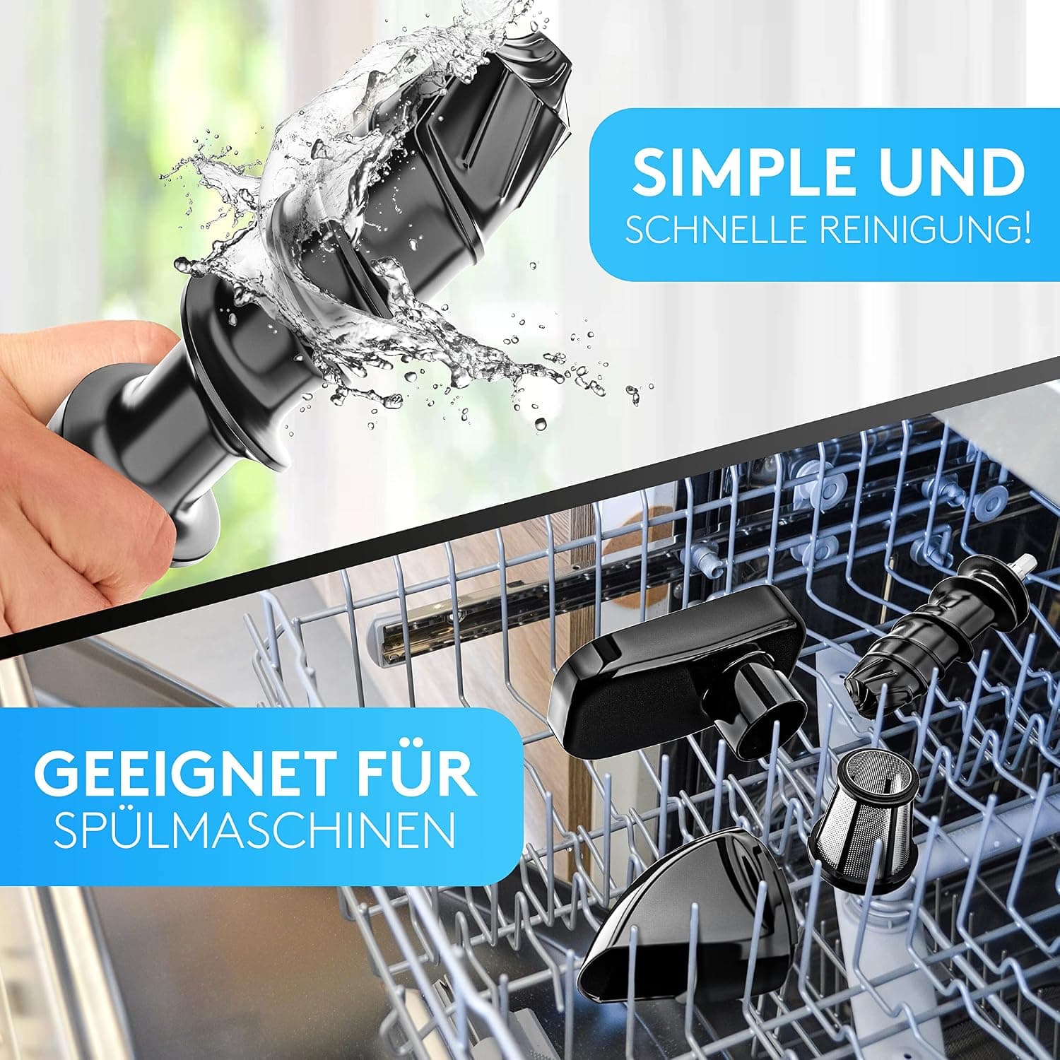 آبمیوهگیری آهسته Vandenberg مدل The Original با توان 150 W و قابلیت معکوس آبمیوهگیری آهسته Vandenberg مدل The Original با توان 150 W و قابلیت معکوس