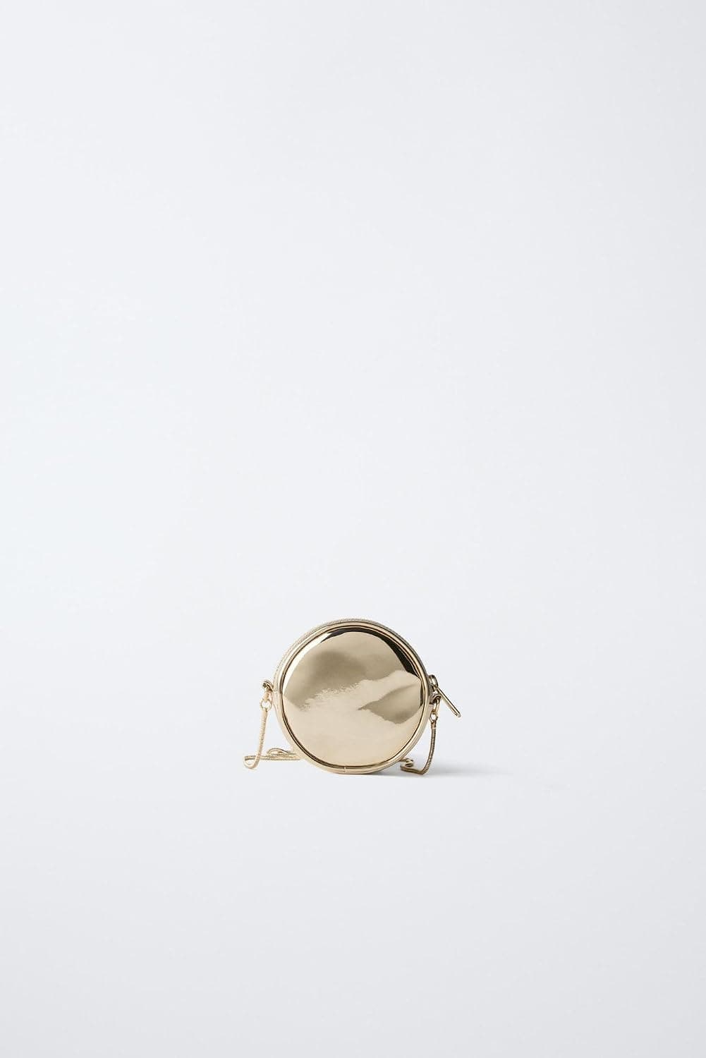 کیف دخترانه Zara طلایی متالیک گلدار با بند ضربدری کیف دخترانه Zara طلایی متالیک گلدار با بند ضربدری