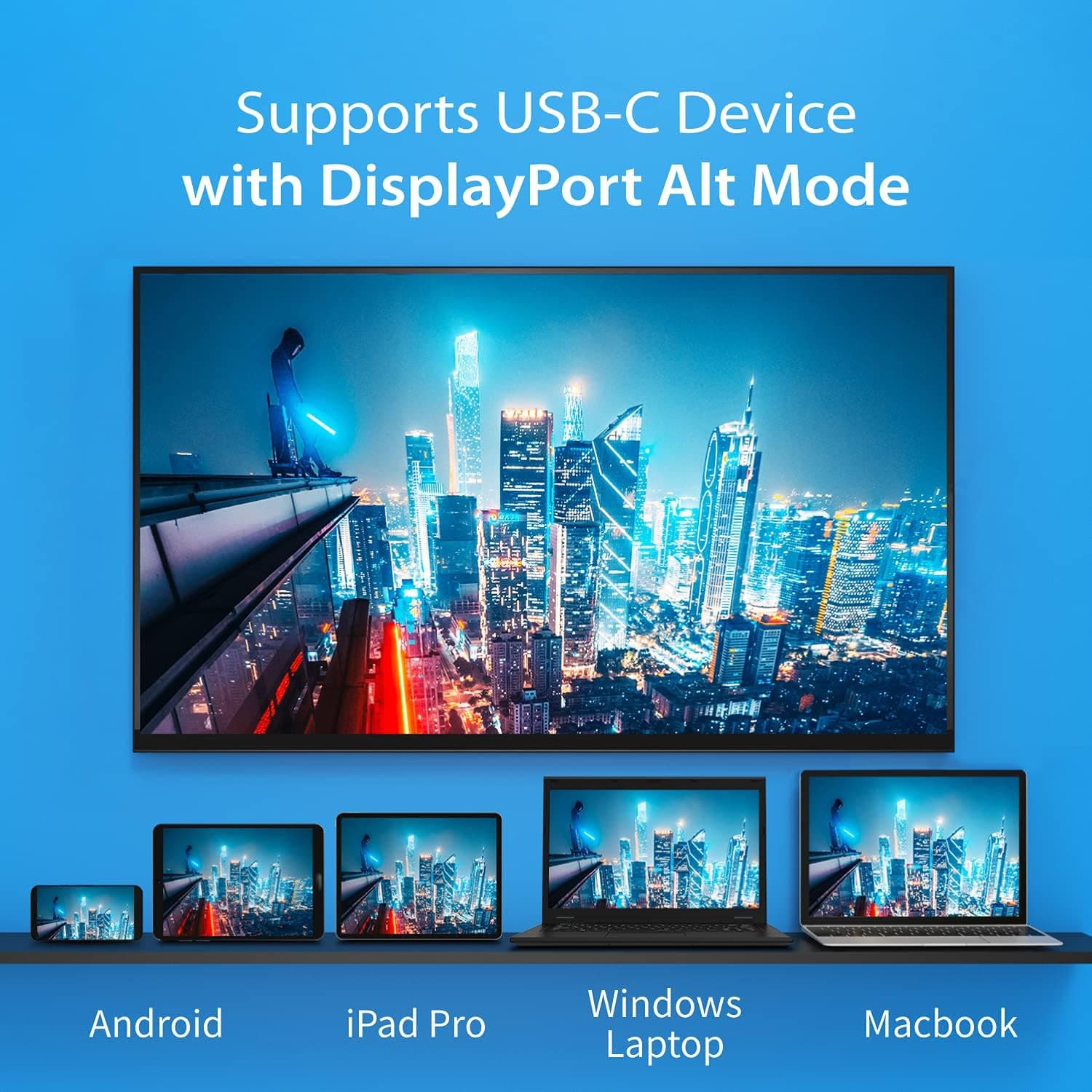 فرستنده و گیرنده بیسیم USB-C به HDMI j5create با پشتیبانی 1080p مدل JVAW62 فرستنده و گیرنده بیسیم USB-C به HDMI j5create با پشتیبانی 1080p مدل JVAW62