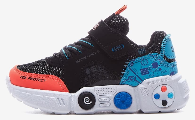 کفش ورزشی پسرانه Skechers مشکی LIL GAMETRONIX مدل 402262N BKMT کفش ورزشی پسرانه Skechers مشکی LIL GAMETRONIX مدل 402262N BKMT