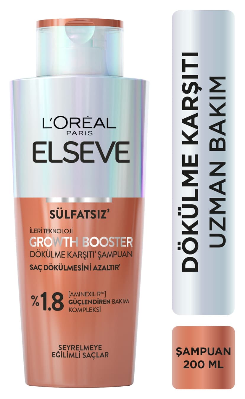 شامپو زنانه Elseve ضد ریزش Growth Booster 200ml شامپو زنانه Elseve ضد ریزش Growth Booster 200ml