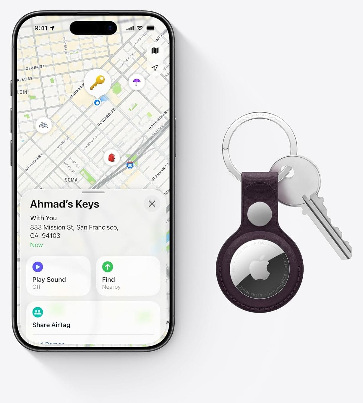 ردیاب Apple AirTag نسل دوم بسته 4 تایی ردیاب Apple AirTag نسل دوم بسته 4 تایی