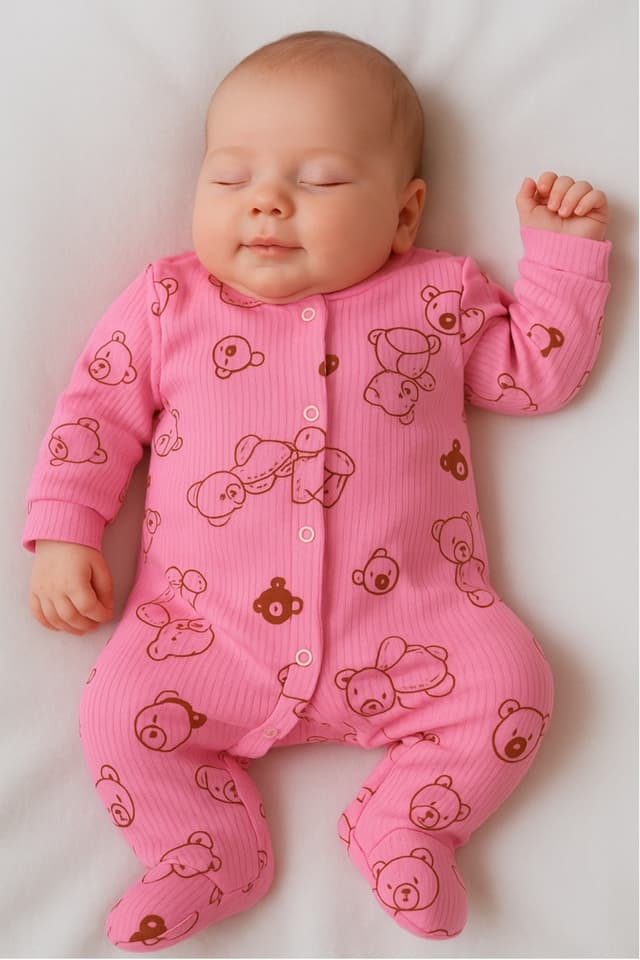 سرهمی نوزادی دخترانه و پسرانه ENİA BABY پادار نخی دکمهفشاری برای ترخیص از بیمارستان 0-3 Ay سرهمی نوزادی دخترانه و پسرانه ENİA BABY پادار نخی دکمهفشاری برای ترخیص از بیمارستان 0-3 Ay