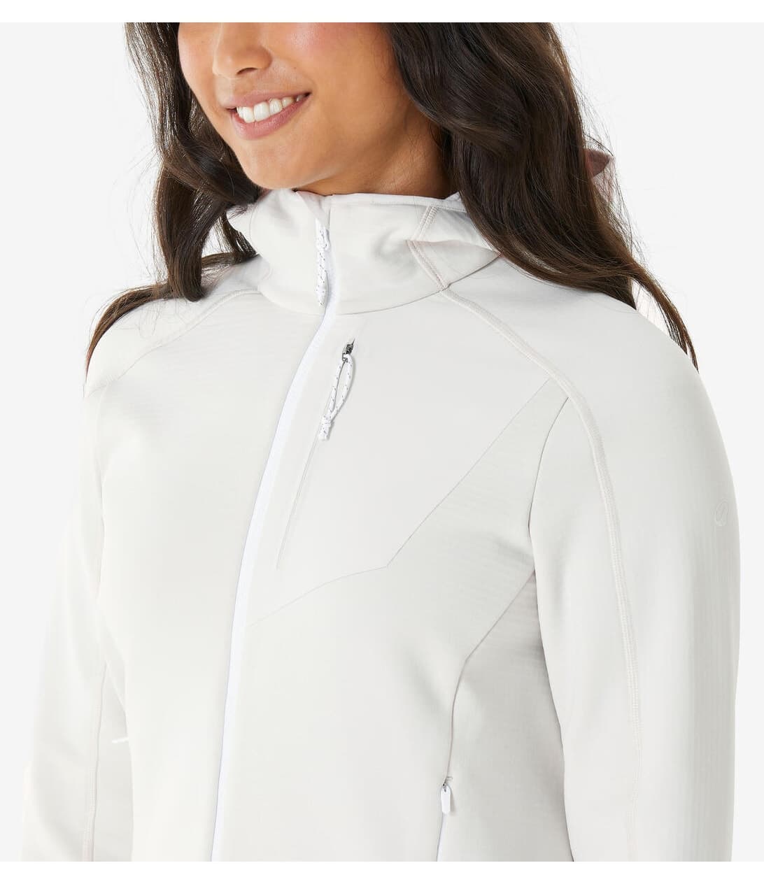 ژاکت پولار زنانه Decathlon Quechua اوتدور سفید مدل MH500 ژاکت پولار زنانه Decathlon Quechua اوتدور سفید مدل MH500
