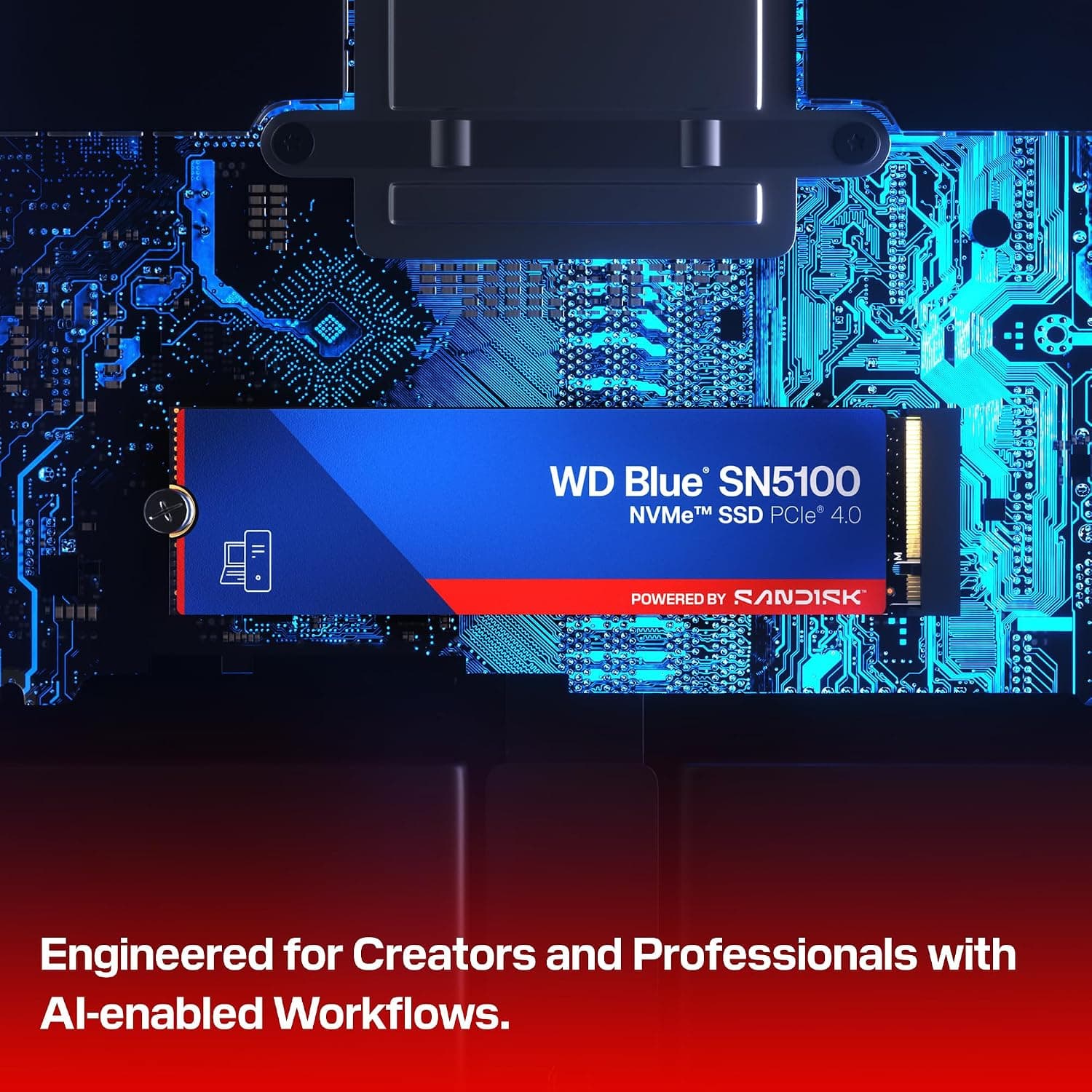 حافظه SSD SanDisk WD Blue مدل SN5100 ظرفیت 500GB NVME™ M.2 2280 حافظه SSD SanDisk WD Blue مدل SN5100 ظرفیت 500GB NVME™ M.2 2280