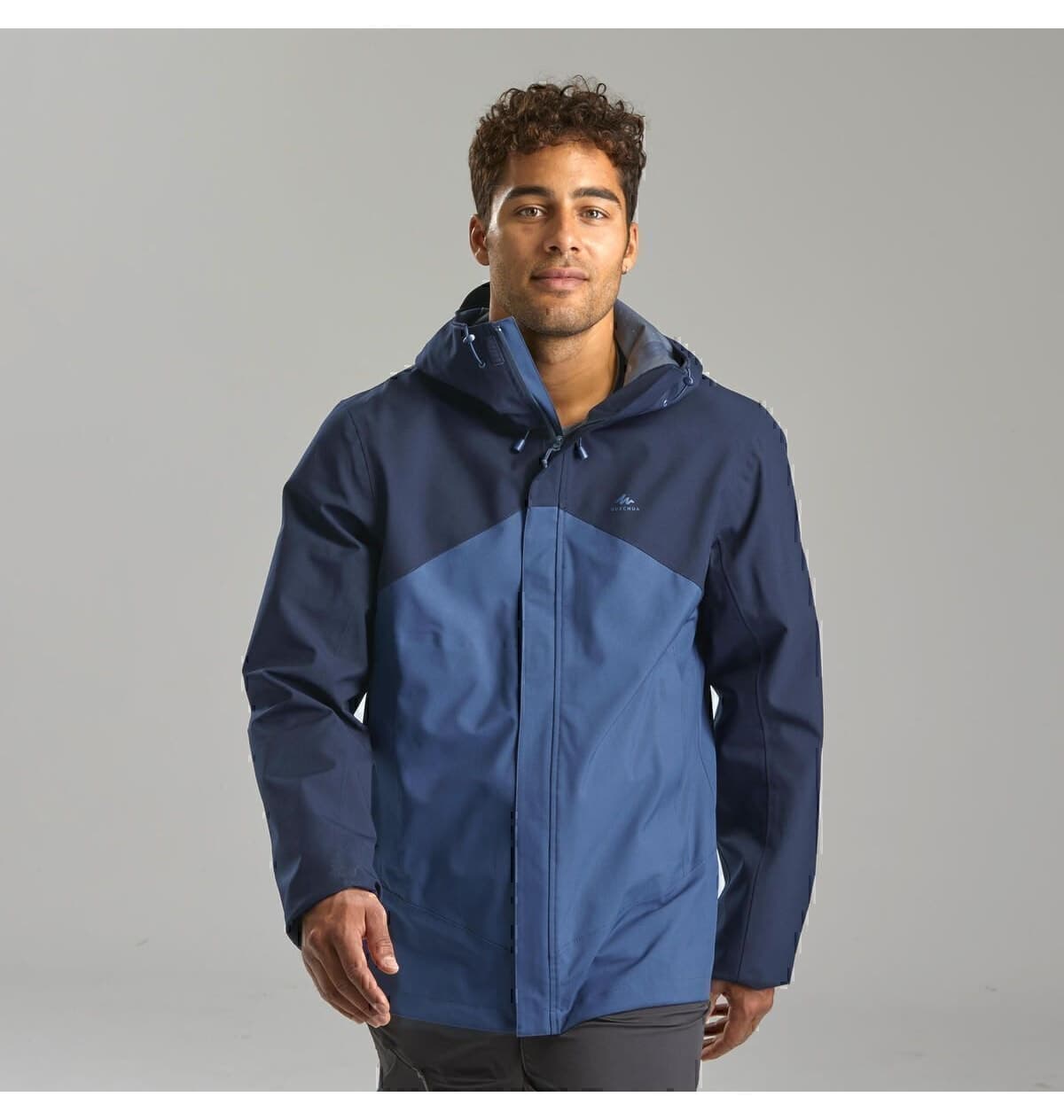 بارانی مردانه Decathlon Outdoor آبی سرمهای مدل Mh150 بارانی مردانه Decathlon Outdoor آبی سرمهای مدل Mh150