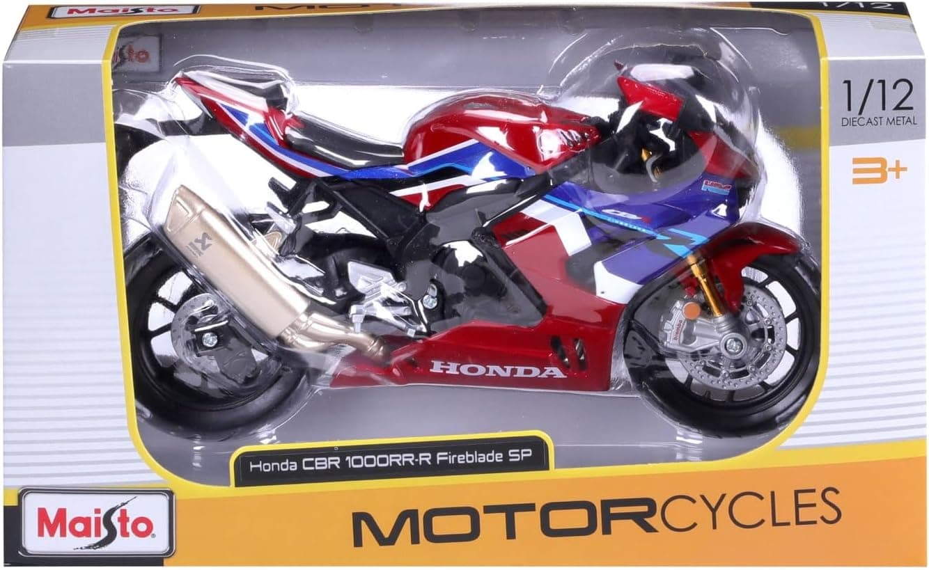 ماکت موتورسیکلت Maisto Honda CBR 1000RR-R Fireblade مقیاس 1:12 با سیستم تعلیق و جک بغل تاشو قرمز/آبی 17 cm مدل 5-20099 ماکت موتورسیکلت Maisto Honda CBR 1000RR-R Fireblade مقیاس 1:12 با سیستم تعلیق و جک بغل تاشو قرمز/آبی 17 cm مدل 5-20099