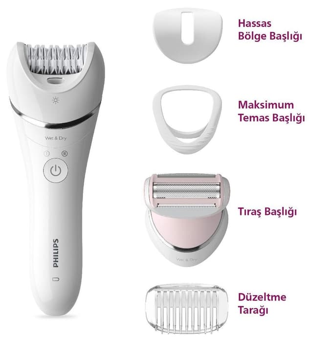 اپیلاتور Philips مناسب صورت، زیربغل، ناحیه بیکینی و پا، خشک و مرطوب، چراغدار و بیسیم مدل BRE710/05 اپیلاتور Philips مناسب صورت، زیربغل، ناحیه بیکینی و پا، خشک و مرطوب، چراغدار و بیسیم مدل BRE710/05